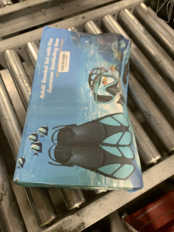 Photo 1 of Ubekezele Snorkeling Gear for Adults Men Women,4 in 1 Snorkel Set with Panoramic View Diving Mask Anti-Fog Anti-Leak,Dry Top Snorkel,Fins and Travel Bag for Swimming,Snorkeling and Travel Diving
