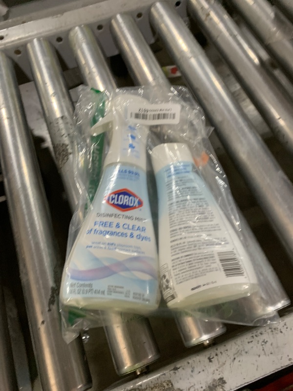 Photo 1 of CLOROX Free & Clear Disinfecting Mist, Household Essentials, 1 Spray Bottle and 1 Refill, 14 Fl Oz Each