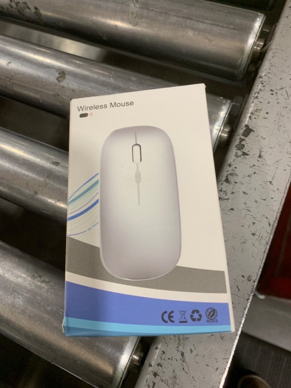 Photo 1 of WREANU Wireless Bluetooth Mouse Rechargeable Laptop Mice with LED Lights Silent Slim Use(BT5.2 and 2.4G Portable USB Receiver)Dual Mode Computer Mouse for Laptop/iPad/Tablet/Apple/Computer/Mac(Black)