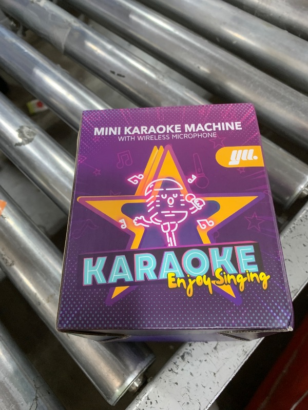 Photo 1 of YLL Mini Karaoke Machine with 2 Wireless Microphones, TOP Kids Gifts for Girls Ages 3, 4, 5, 6, 7, 8, 9, 10, 11, 12 +Years Old, 4-12th Birthday Toy Gift for Girls Boys Party (Purple)