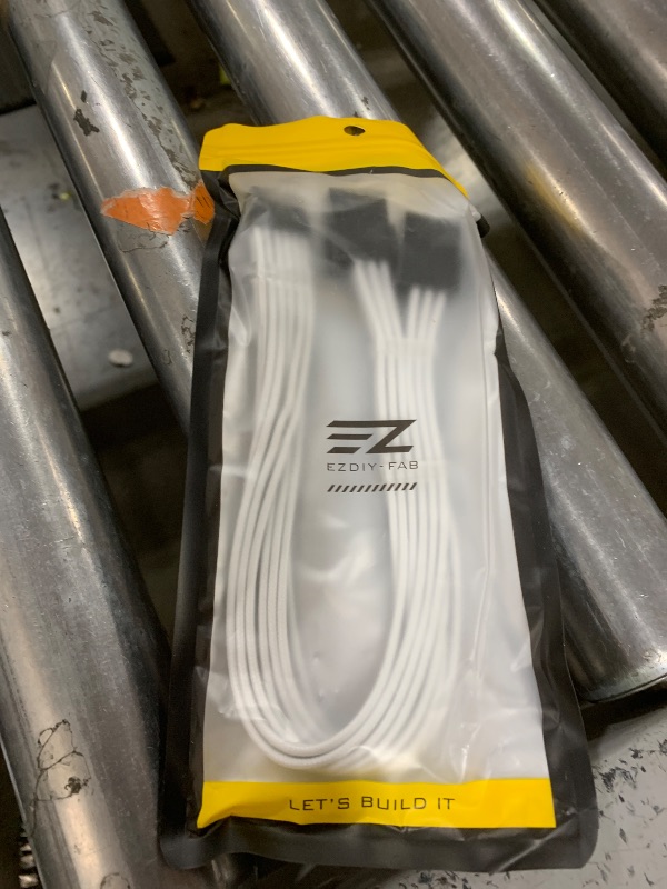 Photo 1 of EZDIY-FAB RTX 3000 Series 12 Pin to Dual 8 Pin PCIe Sleeved Extension Cable 300 MM- Connector for NVIDIA Ampere GEFORCE RTX 3060ti 3070 3080 FE Funder Edition- White