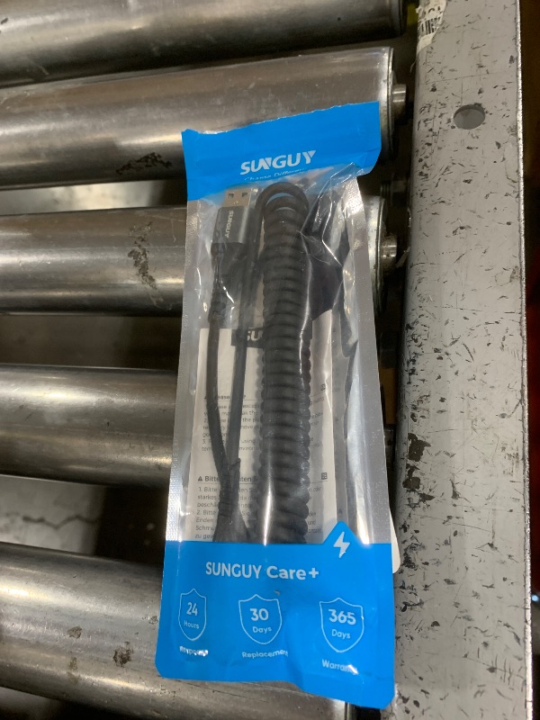 Photo 1 of Coiled USB A to USB C Cable ?Recommended Stretch Length: 1.3-3.3FT? USB A to USB C Andriod Auto & Carplay Cable for iPhone 16 15 Pro/Pro Max/Plus, for Samsung Galaxy S24 S23 S22 S20 S10-Grey