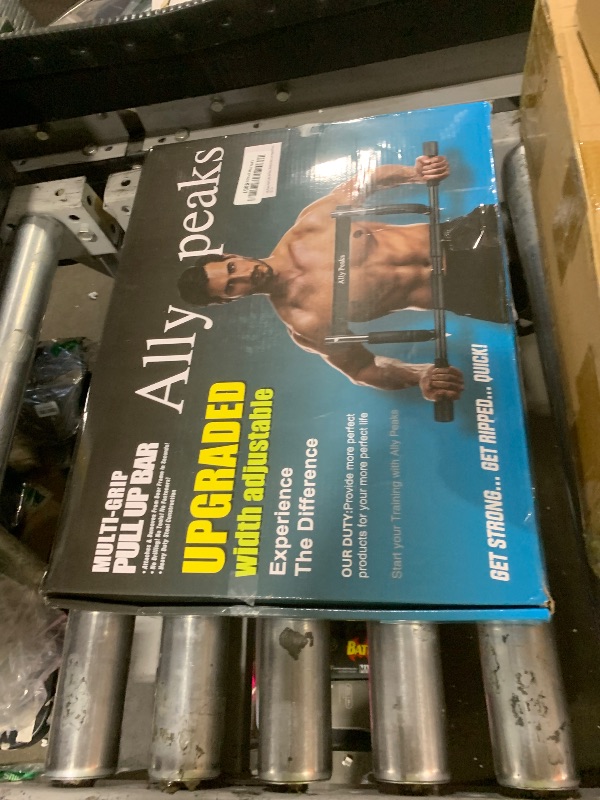 Photo 1 of Ally Peaks Pull Up Bar for Doorway,Multiple Levels Width Adjustable Pull Up Bar Accurately Match Wide and Narrow doorframe,Indoor Chin-Up Bar Workout Bar,USA Original Patent
