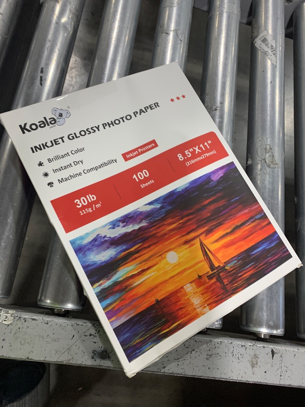 Photo 1 of Koala Glossy Thin Inkjet Paper 8.5x11 Inches 100 Sheets Compatible with Inkjet Printer Use DYE INK 115gsm