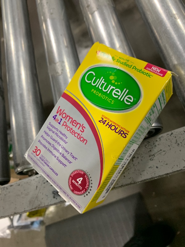 Photo 1 of Culturelle 4-in-1 Probiotics for Women, Daily Probiotic & Prebiotic Supplement to Support Vaginal Health, Digestive Health, Immune Health, Occasional Diarrhea, Gas & Bloating Relief, Non-GMO, 30 Count