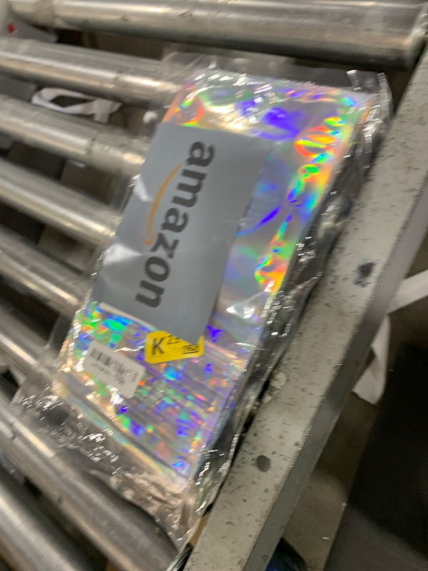 Photo 1 of 6x9 inch Holographic Bags, Resealable Foil Pouch Mylar Sample Bag Great for Small Business and Party Favor Food Storage?50 Pcs-6.2x9.4 in?-Smell Proof Bags