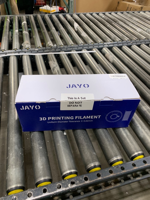 Photo 1 of JAYO Rapid PLA 3D Printer Filament Bundle 2KG, High Speed PLA Filament 1.75mm 50mm/s - 600mm/s Print Range, 8 Pack 250g Spool Filament (Black, White, Blue, Red, Pink, Orange, Yellow, Olive Green)