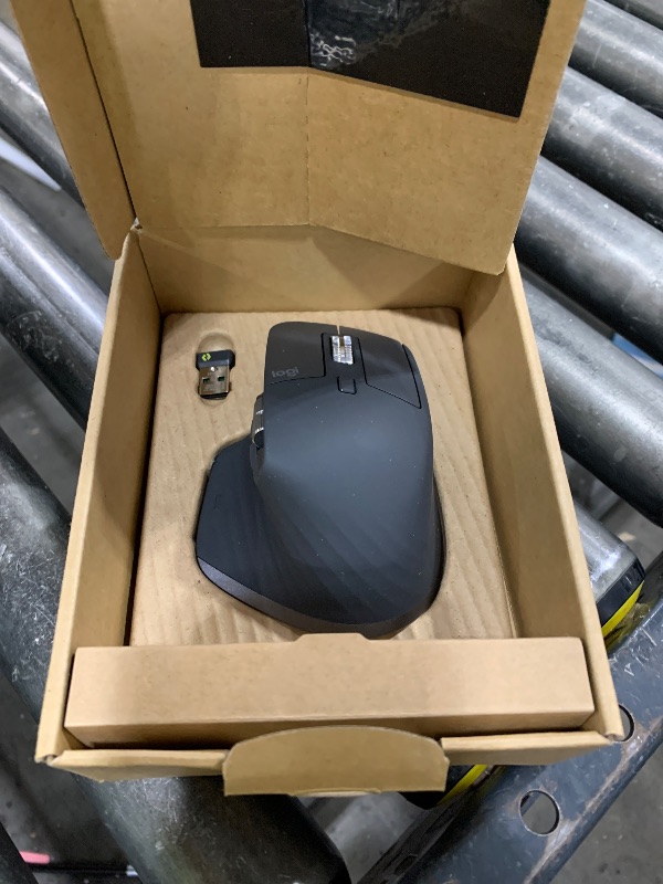 Photo 1 of Logitech MX Master 3S Wireless Mouse Standard Edition with Logi Bolt USB Receiver, Ultra-fast Scrolling, Ergo, 8K DPI, Track on Glass, Quiet Clicks, USB-C, Bluetooth, Windows, Linux, Chrome - Graphite