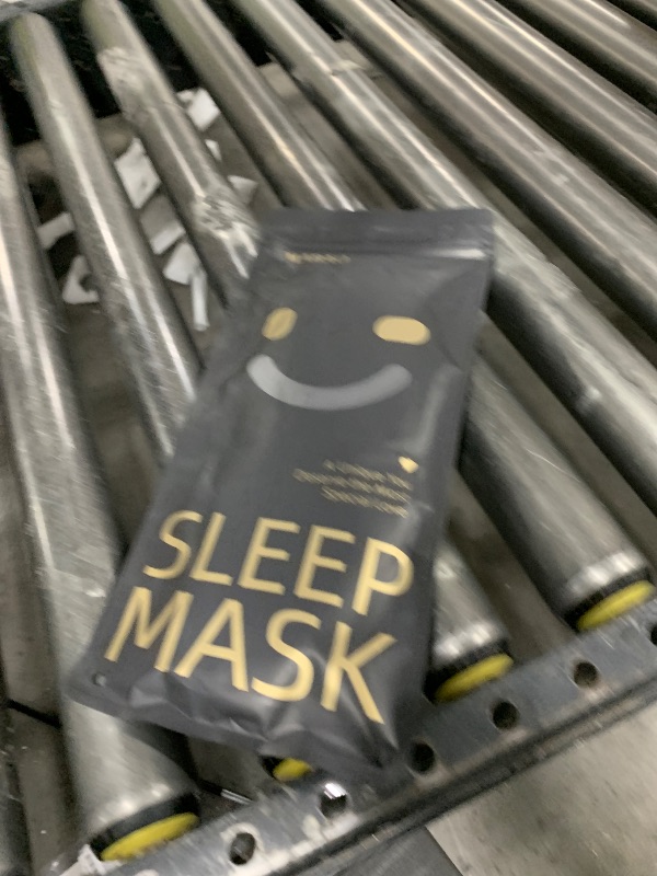 Photo 1 of MABAO Sleep Mask for Side Sleeper, Eye Mask for Sleeping Women Men, 3D Contoured Cup No Eye Pressure 100% Light Blocking Sleeping Mask with Adjustable Strap Night Blindfold Flight, Travel, Nap, Black