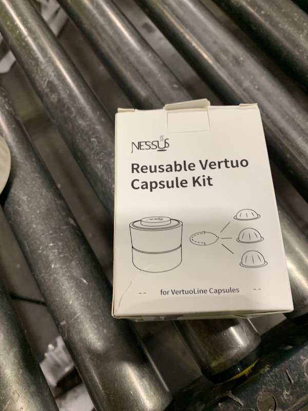 Photo 1 of Nessus Reusable Kit for Nespresso Pods Vertuo, Reuse Old Coffee Pods for Nespresso Vertuo: 100 Pcs Aluminum Foil Seal Lid, Holder, Brush, Refillable Vertuo Plus Next Capsule Machine(No Pods Come)
