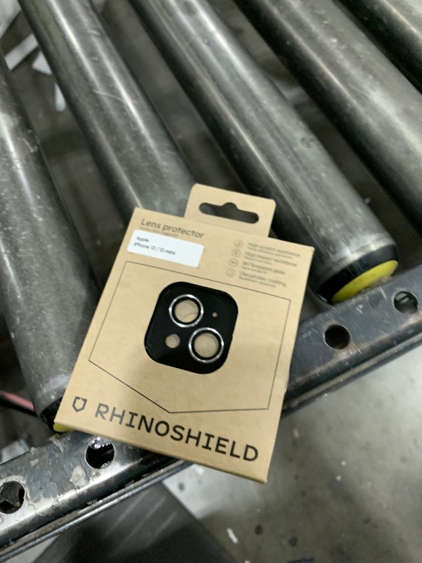 Photo 1 of RhinoShield Camera Lens Protector Compatible with [iPhone 13/13 mini] | Impact Protection - High Clarity and Scratch/Fingerprint Resistant 9H Tempered Glass with Aluminum Trim - Silver