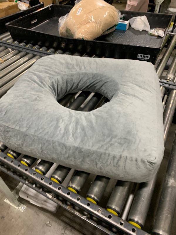 Photo 1 of Donut Pillow for Tailbone Pain Relief, Wheelchair Cushion for Hemorrhoids and Bed Sores, Pregnancy, Donut Pillow Suitable for Office, Long Travel, Car and Home Sofa
