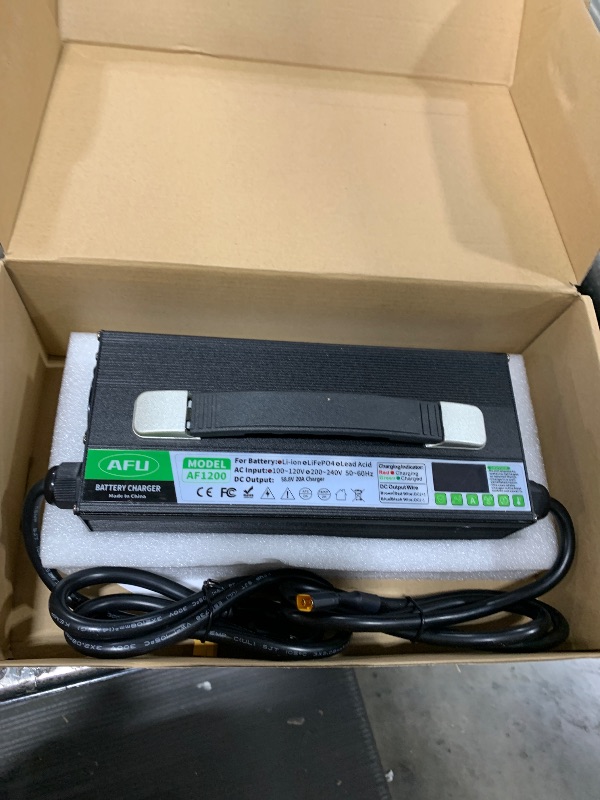 Photo 1 of LiTime 58.4V 30A Smart AC-DC Charger for 48V 51.2V Golf Cart LiFePO4 Battery
