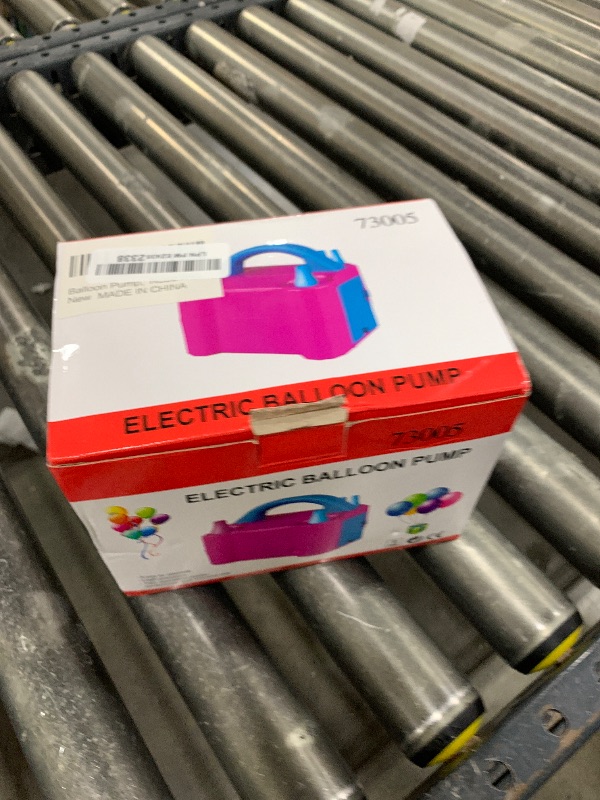 Photo 1 of Balloon Pump, Balloon Pump Electric, Portable Dual Nozzle Electric Blower Air Pump Inflator for Party Decoration. Faster and Save Time [110V~120V, 600W, Rose Red]