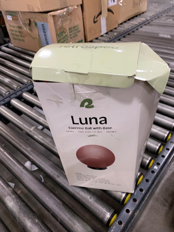 Photo 1 of Retrospec Luna Exercise Ball with Pump - Anti-Burst Fitness Equipment for Yoga, Core Training & Stability - Home Gym Swiss Ball for Office & Pregnancy