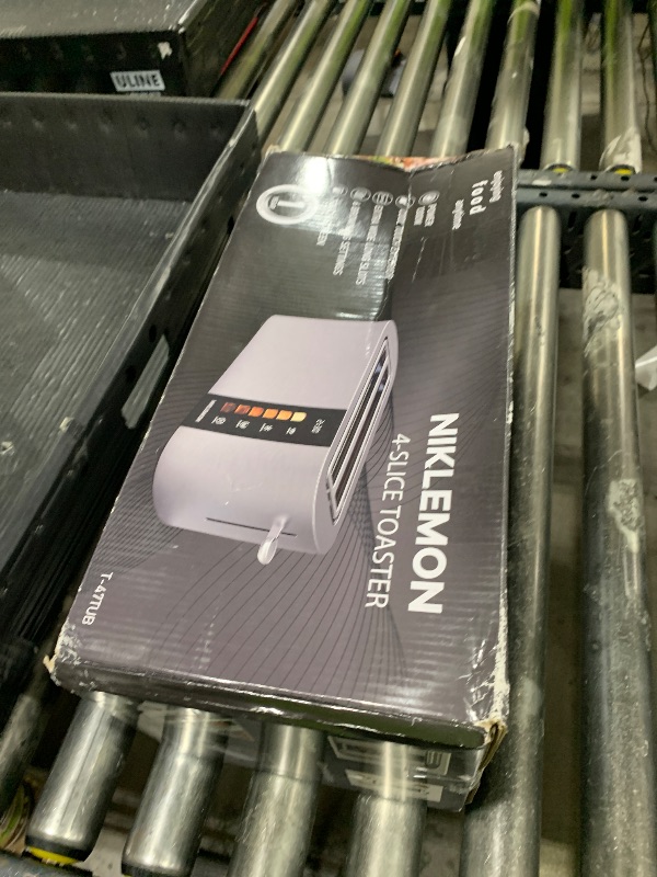 Photo 1 of 4 Slice Toaster, NIKLEMON Full Stainless Steel Toaster with LED Display, Touch Buttons with Long Extra Wide Slots, Bagel, Defrost, Reheat, Cancel Functions, Removable Crumb Tray, 1300W