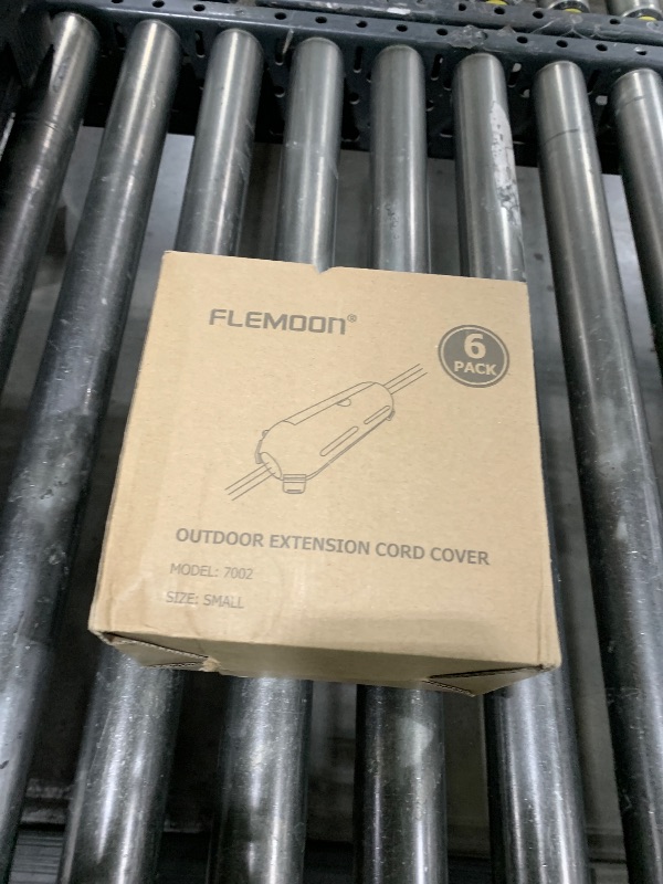 Photo 1 of Flemoon [6 Pack] Outdoor Extension Cord Safety Cover with Waterproof Seal, Weatherproof Electrical Connection Box to Protect Outdoor Outlet, Plug, Socket, Christmas Holiday Decoration Light, Black