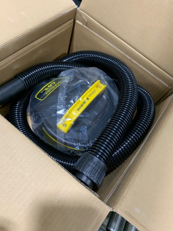 Photo 1 of Stanley - SL18129 Wet/Dry Vacuum, 4 Gallon, 4 Horsepower, Stainless Steel Tank Silver+yellow