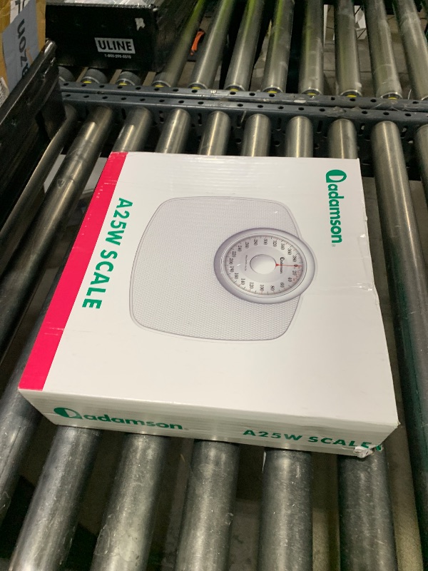 Photo 1 of Adamson A25 Scales for Body Weight - Up to 400 LB - 5.3" Dial on 12.4" x 10.2" Platform - Anti-Skid Rubber Surface - High Precision Bathroom Scale Analog - Durable with 20-Year Assurance - Full White