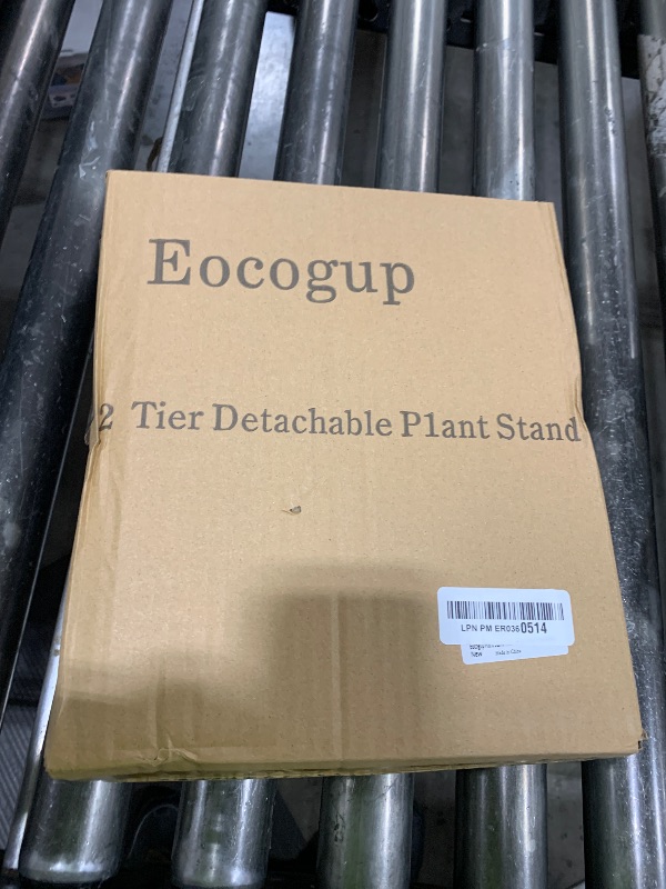 Photo 1 of Eocogup Plant Stand Indoor Tall,2 Tier Convertible Wooden Flower Stand,Planter Stand,Multi-purpose Plant Shelf Indoor for Living Room Balcony Garden Patio Office,Walnut