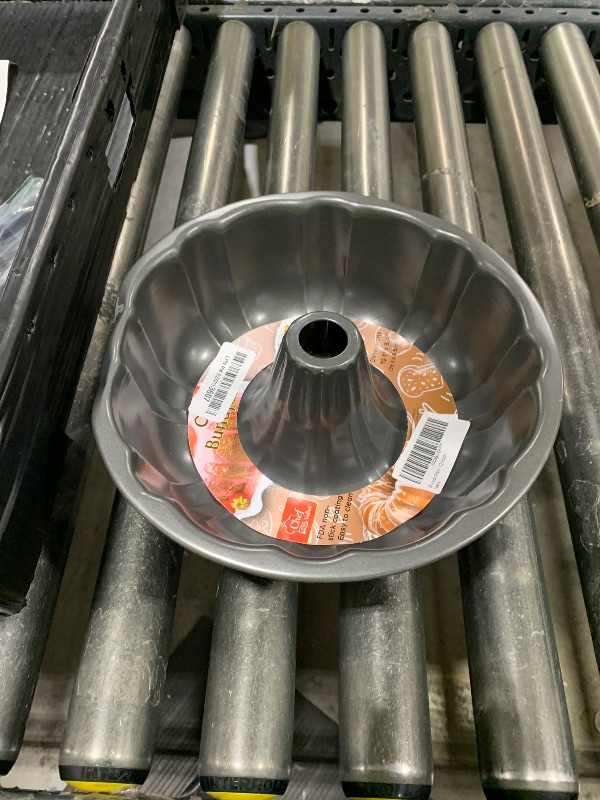 Photo 1 of 10-Inch Nonstick Cake Pan, Fluted Tube Pan for Pound Cakes, Muffins, Angel Food Cake, Coffee Cake, and More – Easy Release, Dishwasher Safe, Oven Safe, Heavy Duty