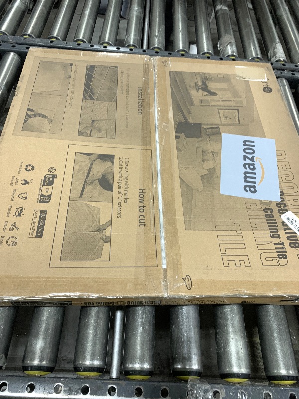 Photo 1 of Art3d PVC Ceiling Tiles, 2'x2' Plastic Sheet in White (12-Pack)