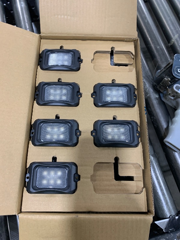 Photo 1 of MICTUNING C2 Curved RGBW LED Rock Lights - 12 Pods Underglow Multicolor Neon Light with Wiring Switch Kit, Bluetooth Controller with APP Control