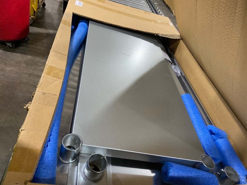 Photo 1 of Hally Stainless Steel Table for Prep & Work 24 x 48 Inches, NSF Commercial Heavy Duty Table with Undershelf and Backsplash for Restaurant, Home and Hotel