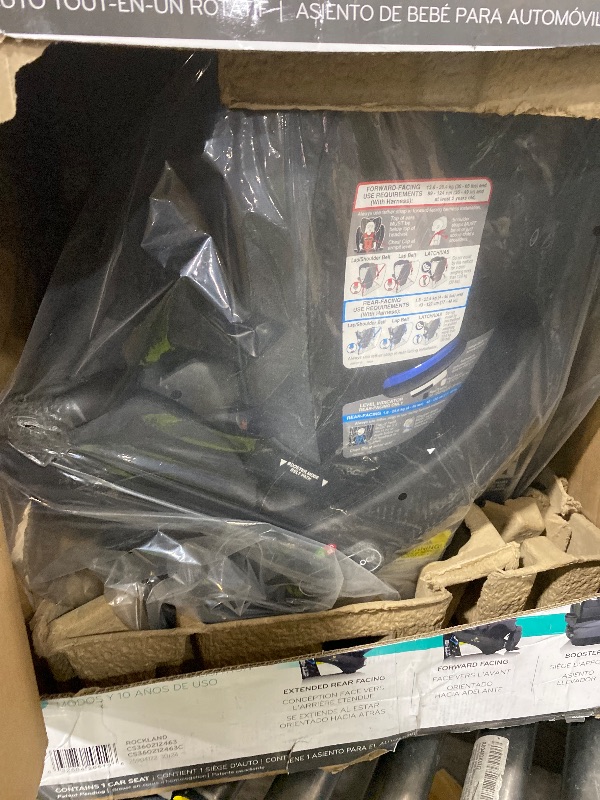 Photo 1 of Evenflo Revolve360 Extend Convertible Car Seat with 360 Degree Rotation, Extended Rear-Facing, Forward-Facing, Booster Mode, and Secure Latch Install, Rockland Green