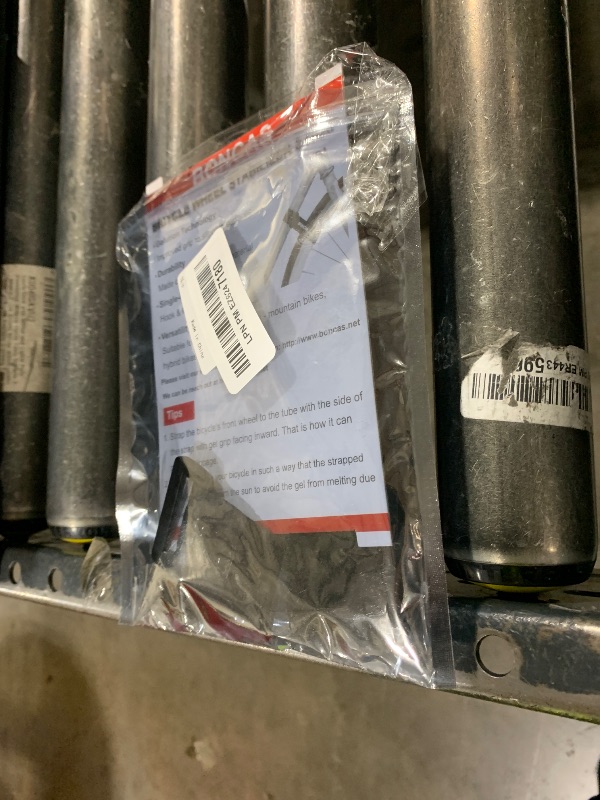 Photo 2 of Boncas Adjustable Bike Rack Strap 24" Bicycle Wheel Stabilizer Straps with Innovative Gel Grip Keep The Bicycle Wheel from Spinning - Black 2 Pack