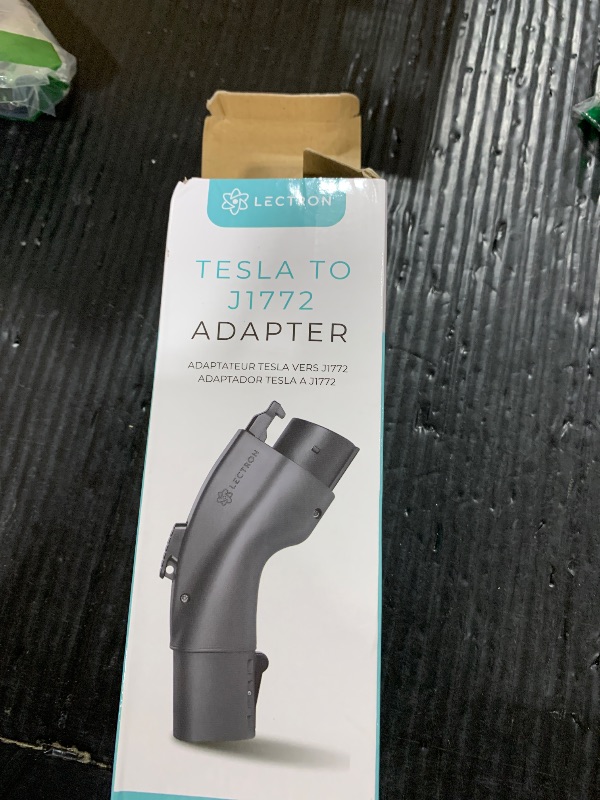 Photo 1 of Lectron Tesla to J1772 EV Charging Adapter – NACS Converter, 48 Amp & 250V, Compatible with Tesla High Powered Connectors, Destination Chargers & Mobile Connectors for J1772 Electric Vehicles (Black)
