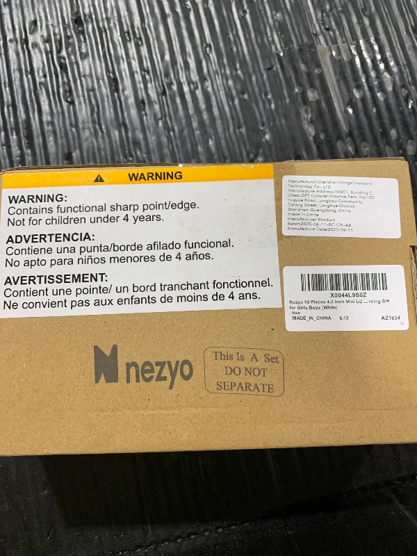Photo 1 of Nezyo 16 Pieces 4.5 Inch Mini LCD Writing Tablet for Kids Electronic Doodle Board Colorful Drawing Tablet Bulk Erasable Writing Pad Reusable Learning Gift for Girls Boys Party Favor(White)