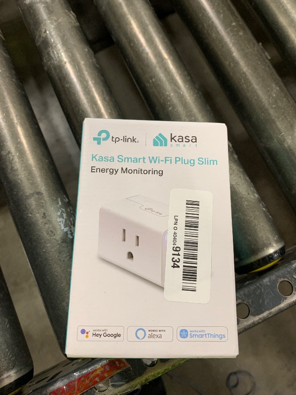 Photo 1 of Kasa Smart Plug Mini with Energy Monitoring, Smart Home Wi-Fi Outlet Works with Alexa, Google Home & IFTTT, Wi-Fi Simple Setup, No Hub Required (KP115), White