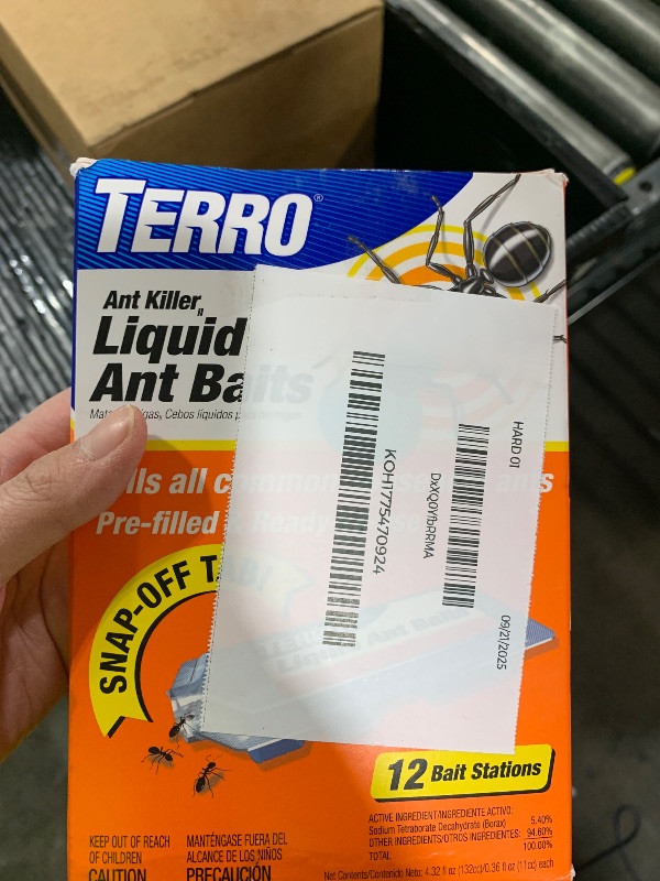 Photo 1 of TERRO Ant Killer Bait Stations T300B - Liquid Bait to Eliminate Ants - Bait System - 12 Count Stations for Effective Indoor Ant Control