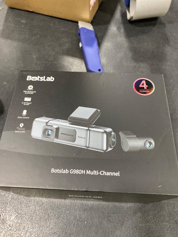 Photo 1 of 3K 4 Channel Dash Cam, 560° All-Sides View, Front and Rear Inside Car Camera with 3.18”Touch Screen, Dash Camera 24/7 Parking Mode, Built-in GPS 5.8G WiFi Night Vision Voice Control, Free 128GB Card