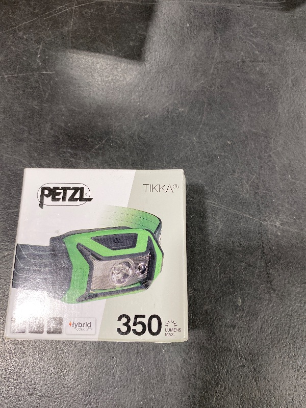 Photo 1 of PETZL Tikka Headlamp - Compact, Lightweight 300 Lumen Headlamp for Proximity Lighting for Hiking, Climbing, and Camping - Green