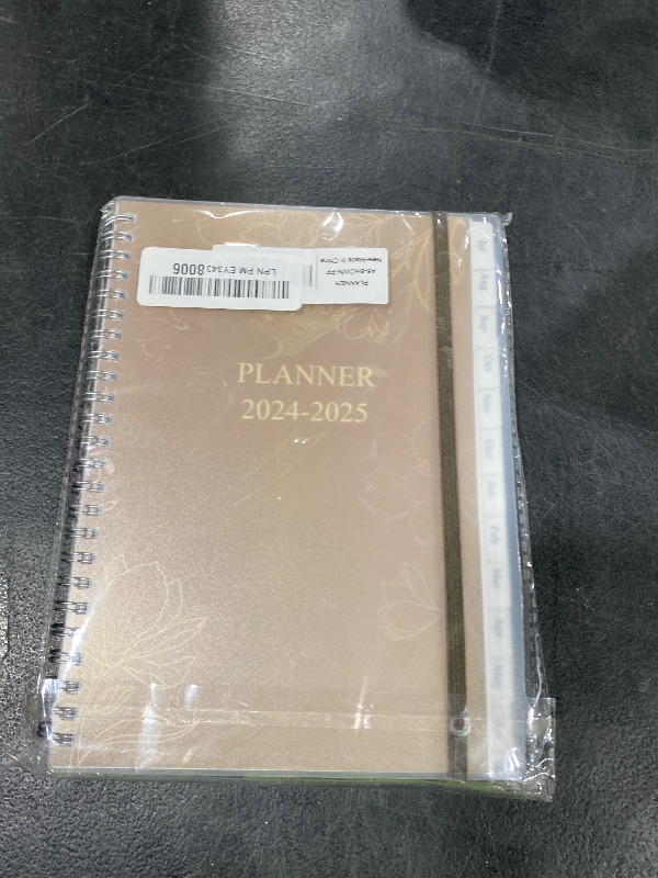 Photo 1 of 2025-2026 Planner - Weekly & Monthly Planner Runs from July 2025 to June 2026, 6" x 8.3", 12 Monthly Tabs, 14 Notes Pages, Inner Pocket, Flexible Cover with Twin-Wire Binding, Brown