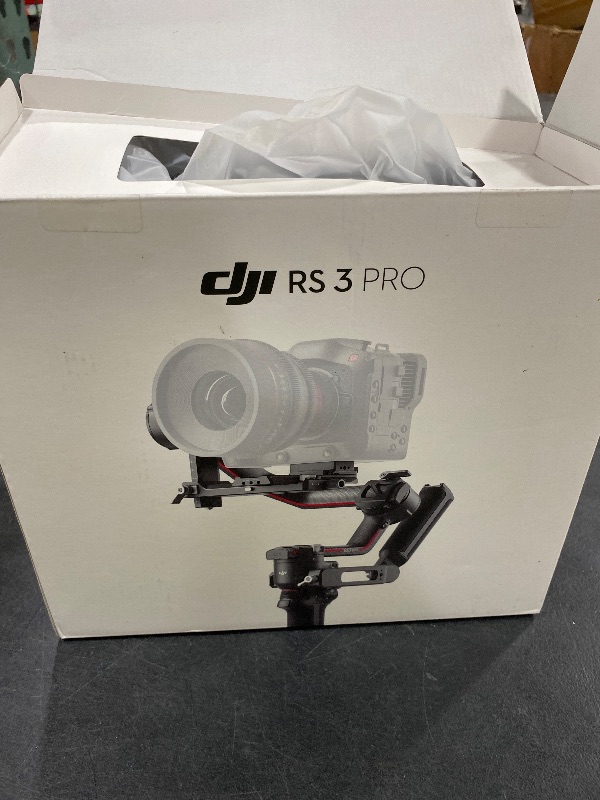 Photo 1 of DJI RS 3 Pro, 3-Axis Gimbal for DSLR and Cameras Canon/Sony/Panasonic/Nikon/Fujifilm/BMPCC, Automated Axis Locks, 4.5 kg (10lbs) Payload, LiDAR Focus Camera Stabilizer