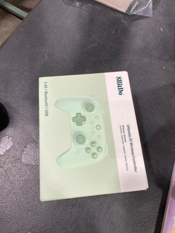 Photo 1 of 8BitDo Ultimate 2C Wireless Controller for Windows PC and Android, with 1000 Hz Polling Rate, Hall Effect Joysticks and Triggers, and Remappable L4/R4 Bumpers (Green)