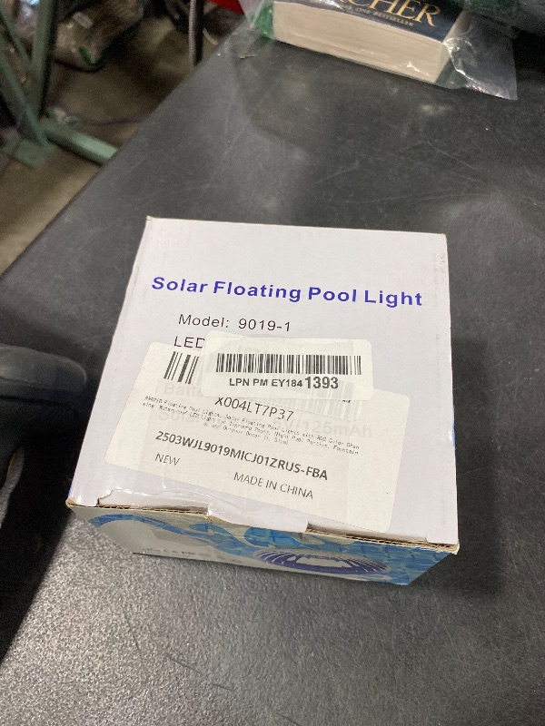 Photo 1 of RRRPIO Floating Pool Lights, Solar Floating Pool Lights with RGB Color Changing, Waterproof LED Light for Inground Pools, Night Pool Parties, Fountains, and Outdoor Decor (1, Blue)