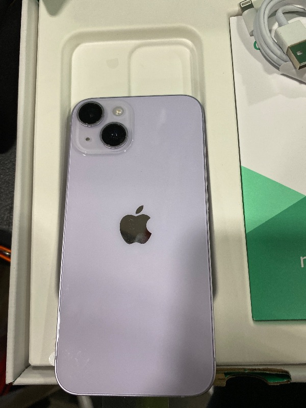 Photo 1 of Apple iPhone 14, 128GB, Purple - Unlocked (Renewed Premium)