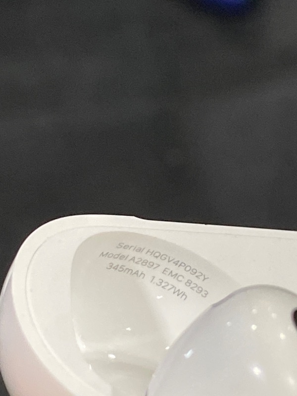 Photo 1 of Apple AirPods (3rd Generation) Wireless Ear Buds, Bluetooth Headphones, Personalized Spatial Audio, Sweat and Water Resistant, Lightning Charging Case Included, Up to 30 Hours of Battery Life