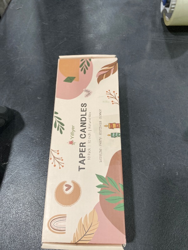 Photo 1 of 10 Inch Hot-Pink Taper Candles for Home Decoration, 10 Pack Unscented Candlesticks for Dinner Wedding Party, Smokeless and Dripless Candle Sticks