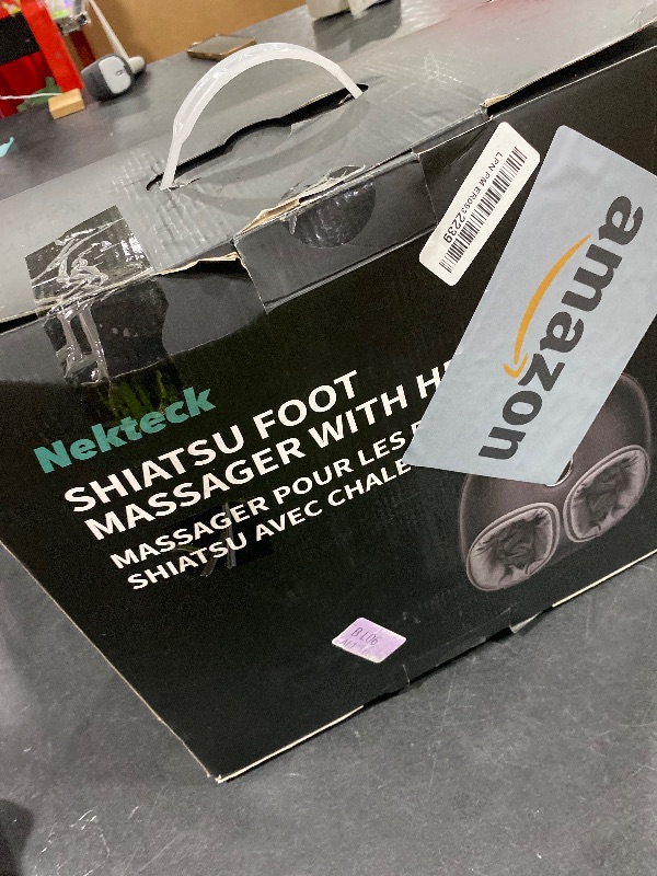 Photo 1 of Nekteck Shiatsu Foot Massager with Heat, FSA Eligible Deep Kneading Therapy Air Compression, HSA Feet Massage Improve Blood Circulation Foot Wellness Soothing Pain Relief, Relax for Home Office Use
