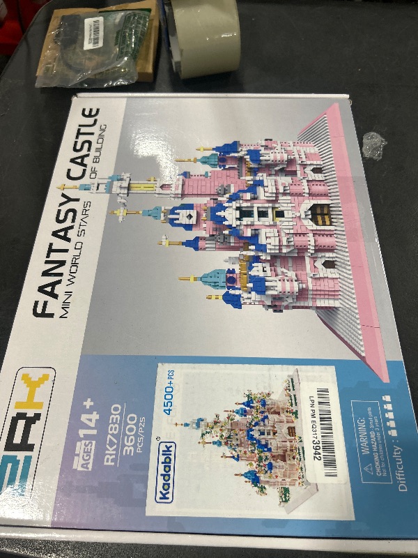 Photo 1 of Kadablk Architecture Castle with Flower Series Micro Blocks Building Sets for Adults and Teens, 4000+ PCS Bricks Building Blocks - Upgrade Version