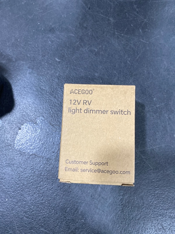 Photo 1 of acegoo 12V Dimmer Switch Aluminum RV Light Dimmer High-Side PWM Dimmer, Perfect for Camper Van Boat Trailer Truck Cars, Works with 12V LED Light Fixture, Rotary Dimming (6A-Upgrade)