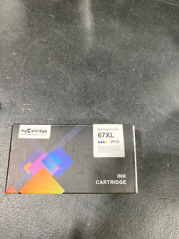 Photo 1 of 67XL HP Printer Ink for HP Ink 67 Replacement for HP 67 Ink Cartridges Black/Color Combo Pack HP67 DeskJet 2755e 2855e 2700 2800e 2700e 4255e 4155e Envy 6055e 6000 6455e 6400 Printer Ink HP 67 XL