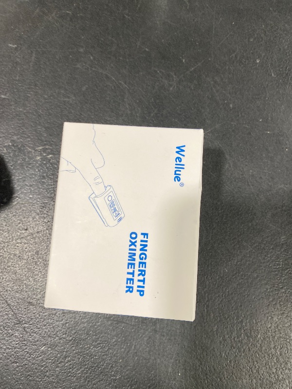 Photo 1 of Wellue Pulse Oximeter Fingertip, Blood Oxygen Saturation Monitor with Built-in Memory, Beep reminder, OLED screen, Batteries and Lanyard