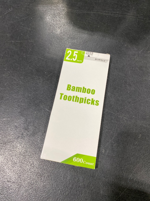 Photo 1 of 600 Count Bamboo Toothpicks for Teeth Cleaning, Appetizer, Olive, Barbecue, Fruit, Double-Points Wooden Toothpick.