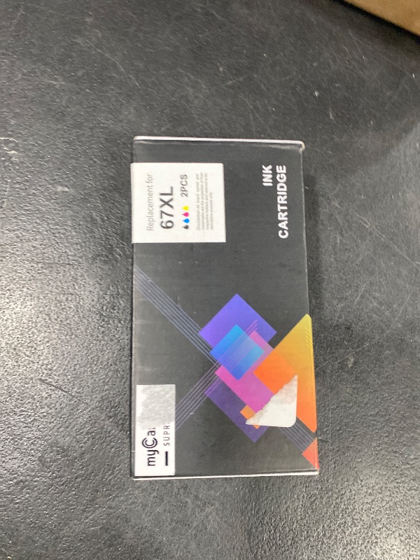 Photo 1 of 67XL HP Printer Ink for HP Ink 67 Replacement for HP 67 Ink Cartridges Black/Color Combo Pack HP67 DeskJet 2755e 2855e 2700 2800e 2700e 4255e 4155e Envy 6055e 6000 6455e 6400 Printer Ink HP 67 XL